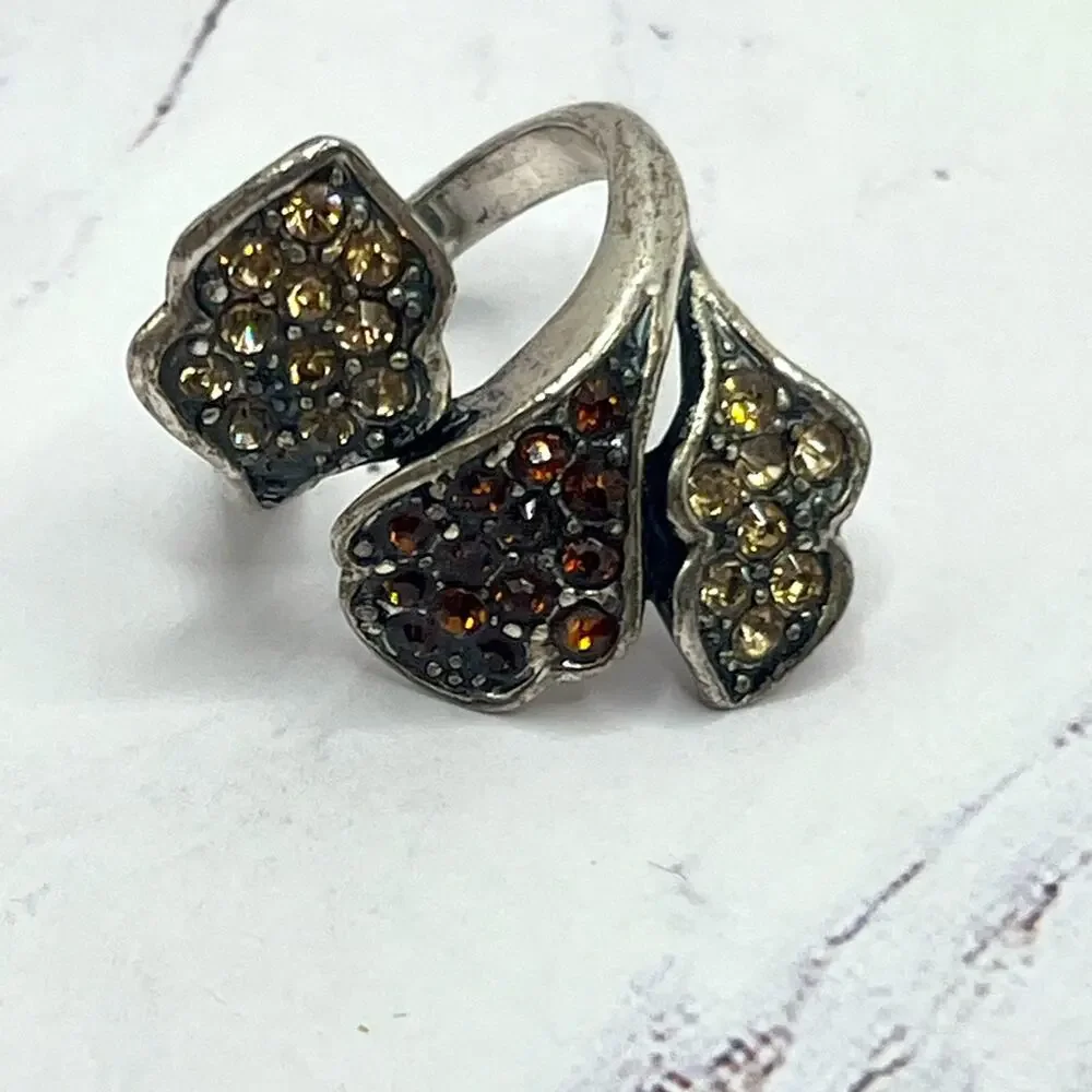 Fall/Autumn orange, brown, yellow ring lot of 10